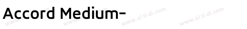 Accord Medium字体转换